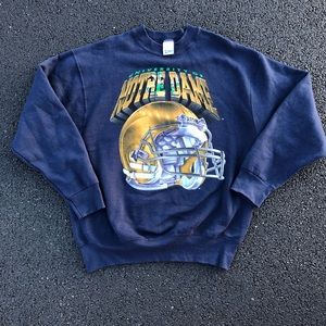 Vintage 90s Salem Sportswear Notre Dame Crewneck
